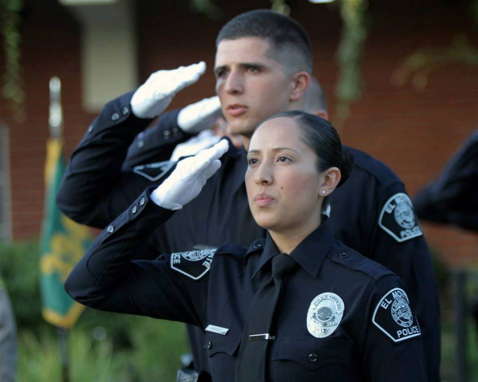 Officers Saluting