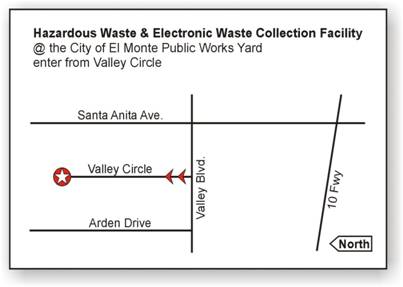 Detailed map of Hazardous Waste & Electronics Waste Collection Facility