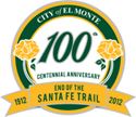 City of El Monte 100th Centennial Anniversary 1912 - 2012 end of the Santa Fe Trail