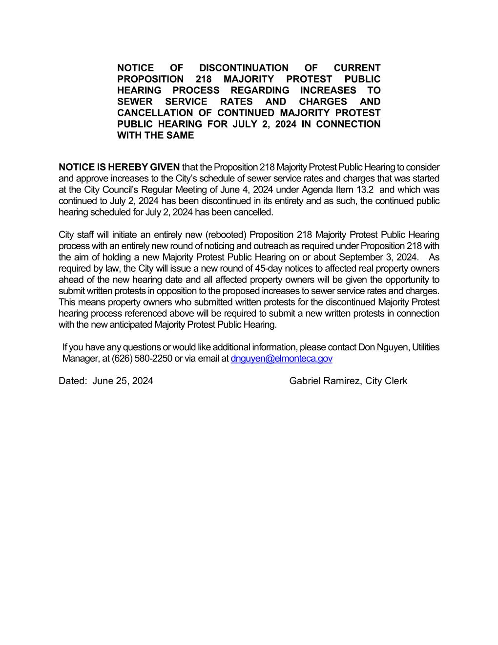 Public Hearing Notice Page English