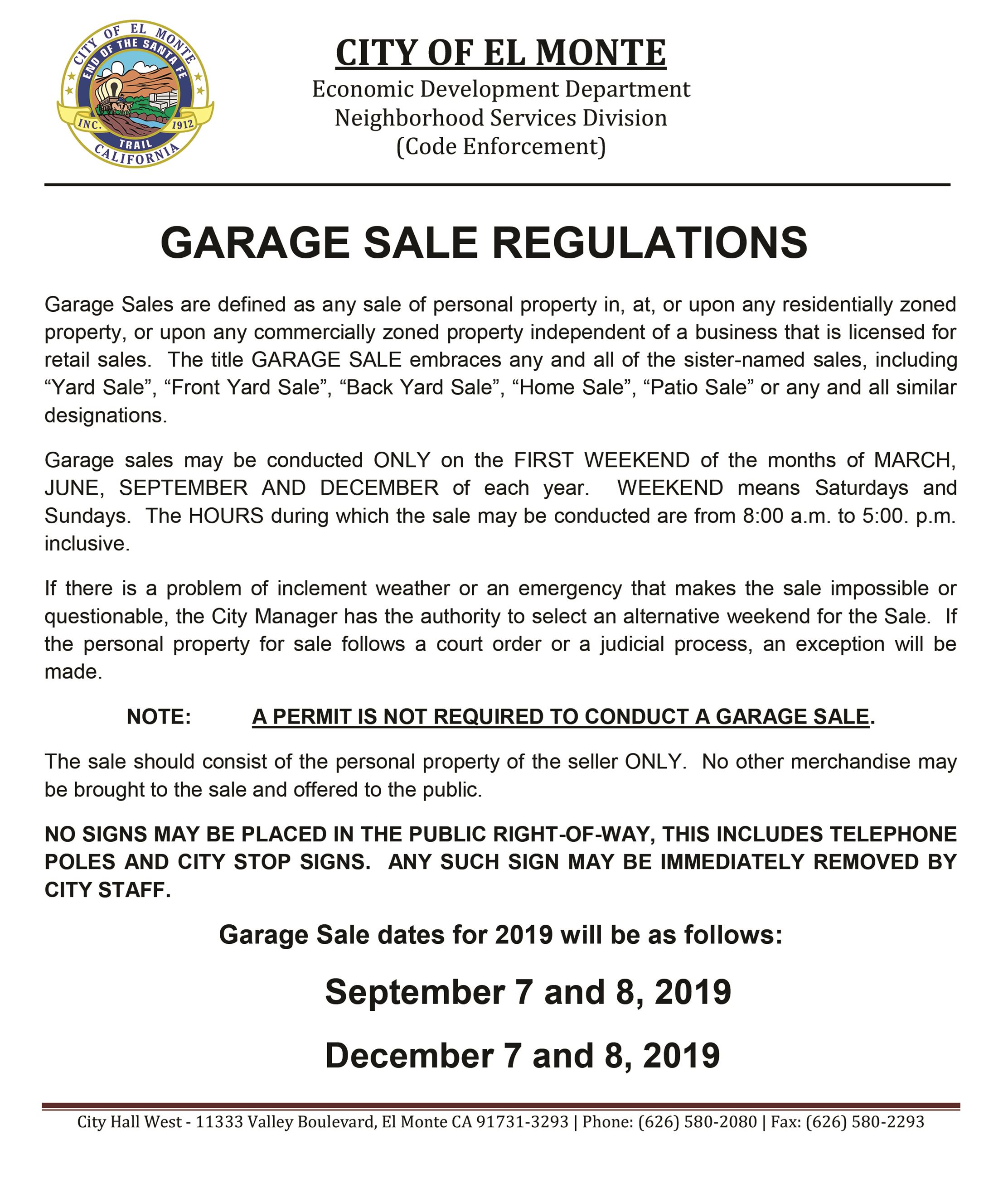 Yard Sale Flyer 2019-1