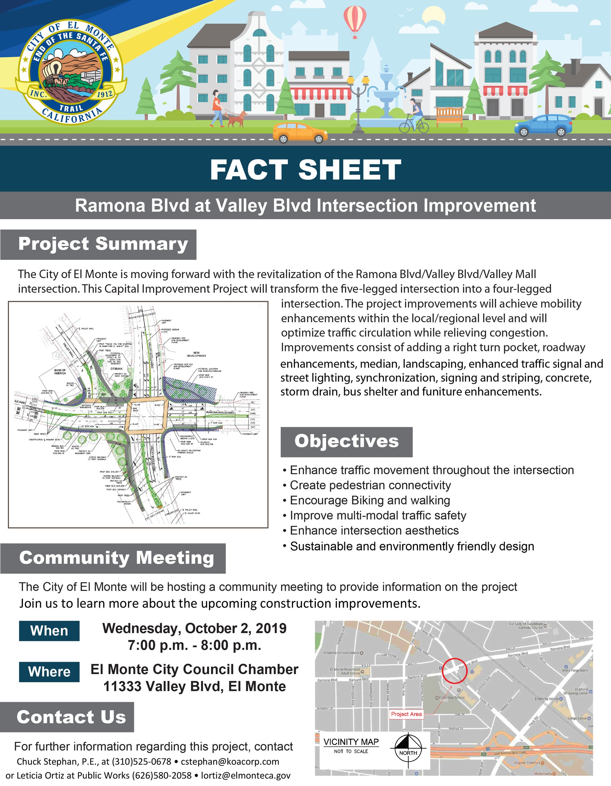 fact sheet - Ramona blvd at Valley blvd intersection improvement-1